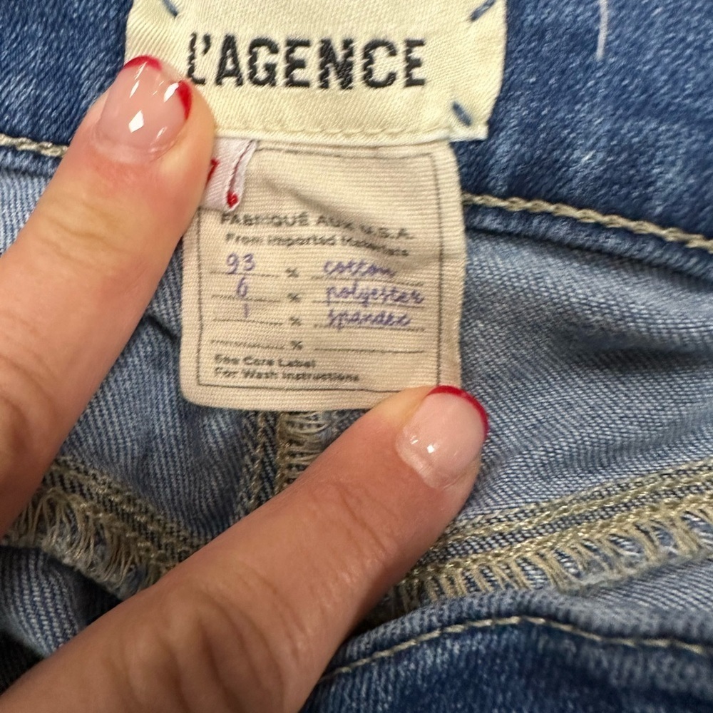 L’AGENCE High Rise Cropped Jeans Size 27 - Picture 8 of 11